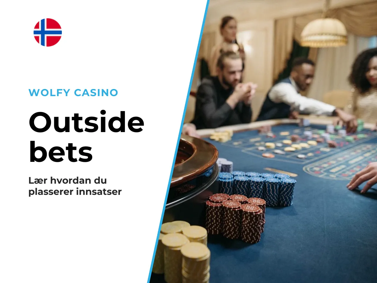 Outside bets på farge, partall og