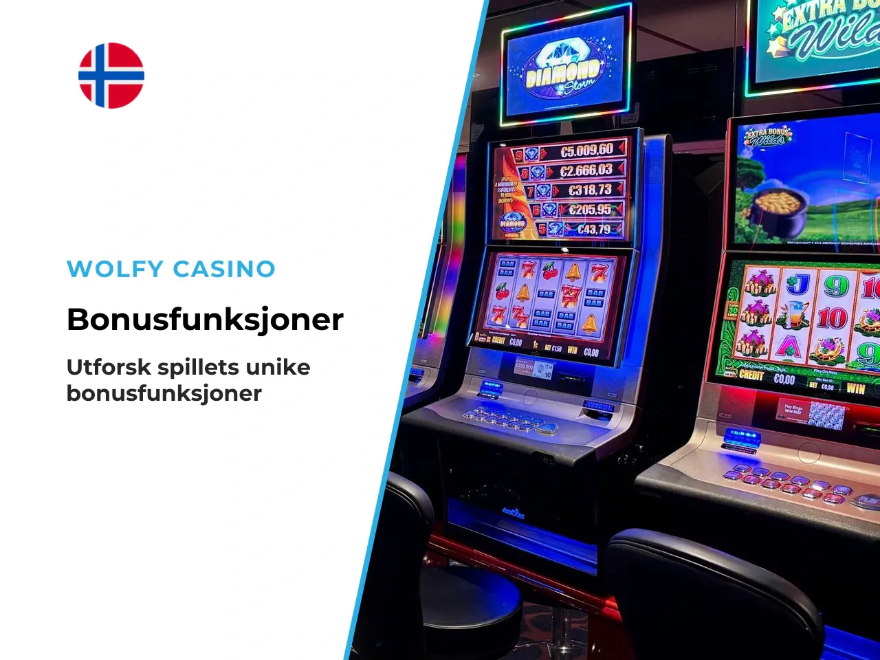 Bonusfunksjoner Bonus Game, Super Bonus og