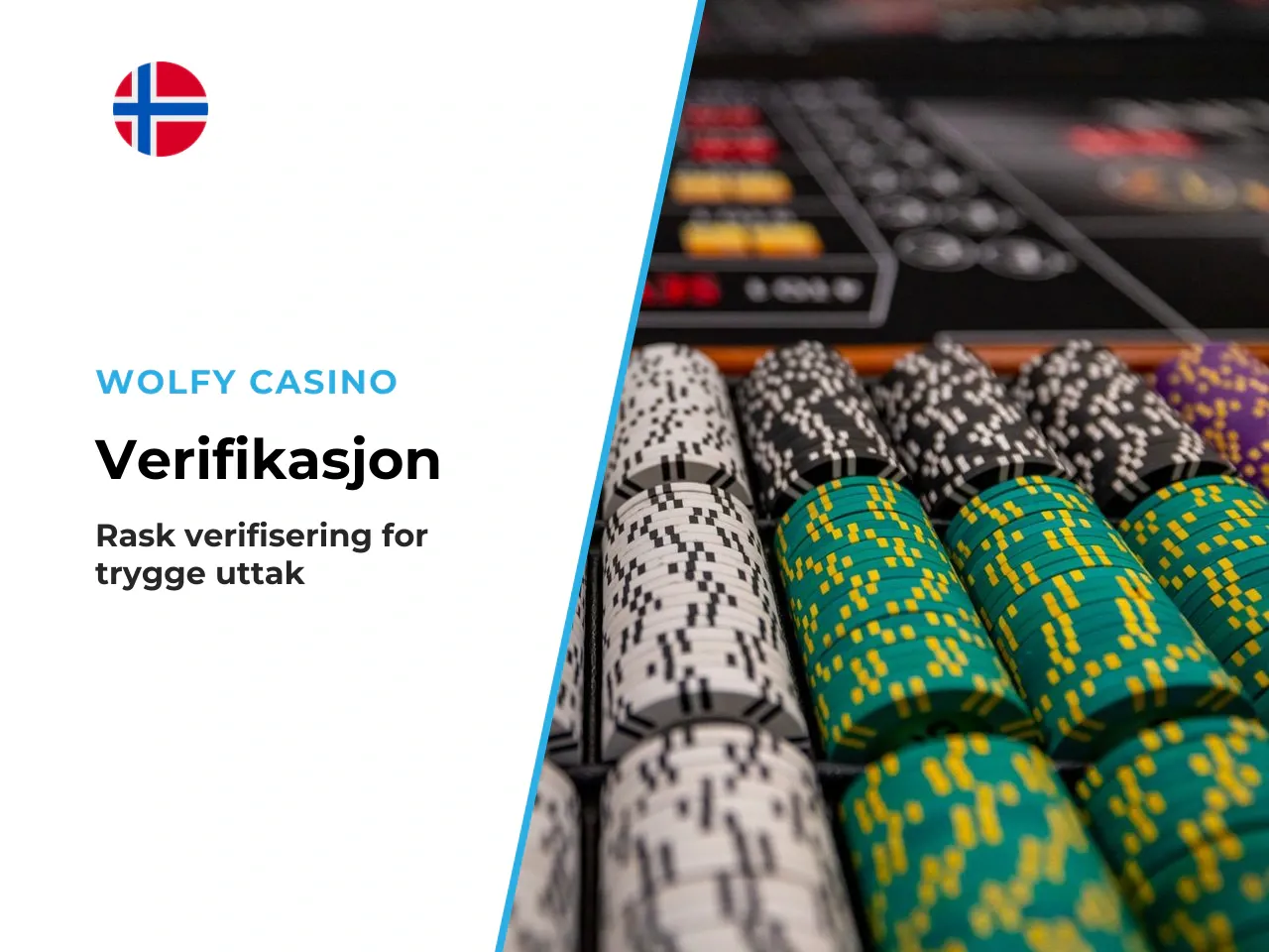 KYC, uttak og verifikasjon for norske