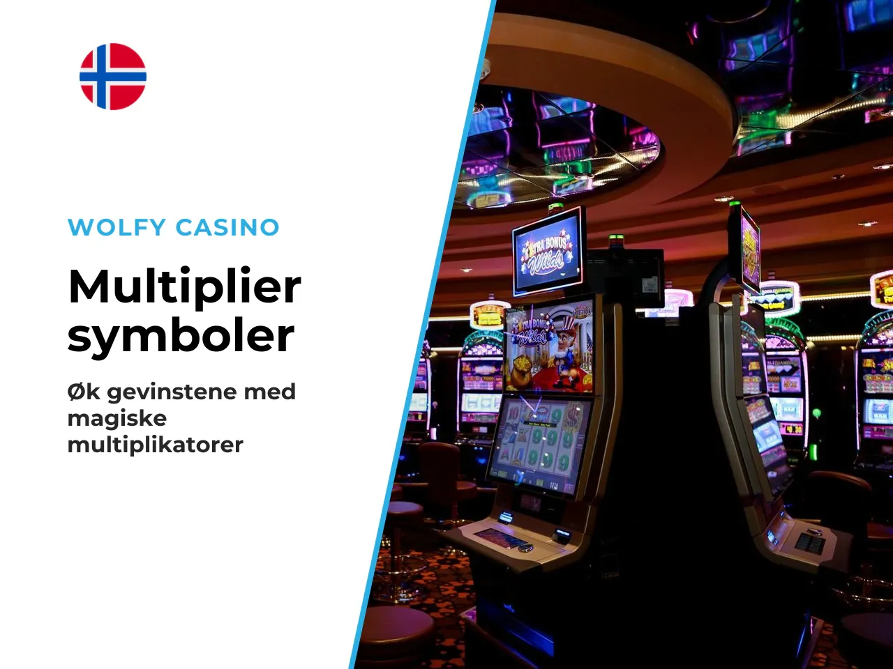 Multiplier symbols og utbetalinger. Multiplier symbols
